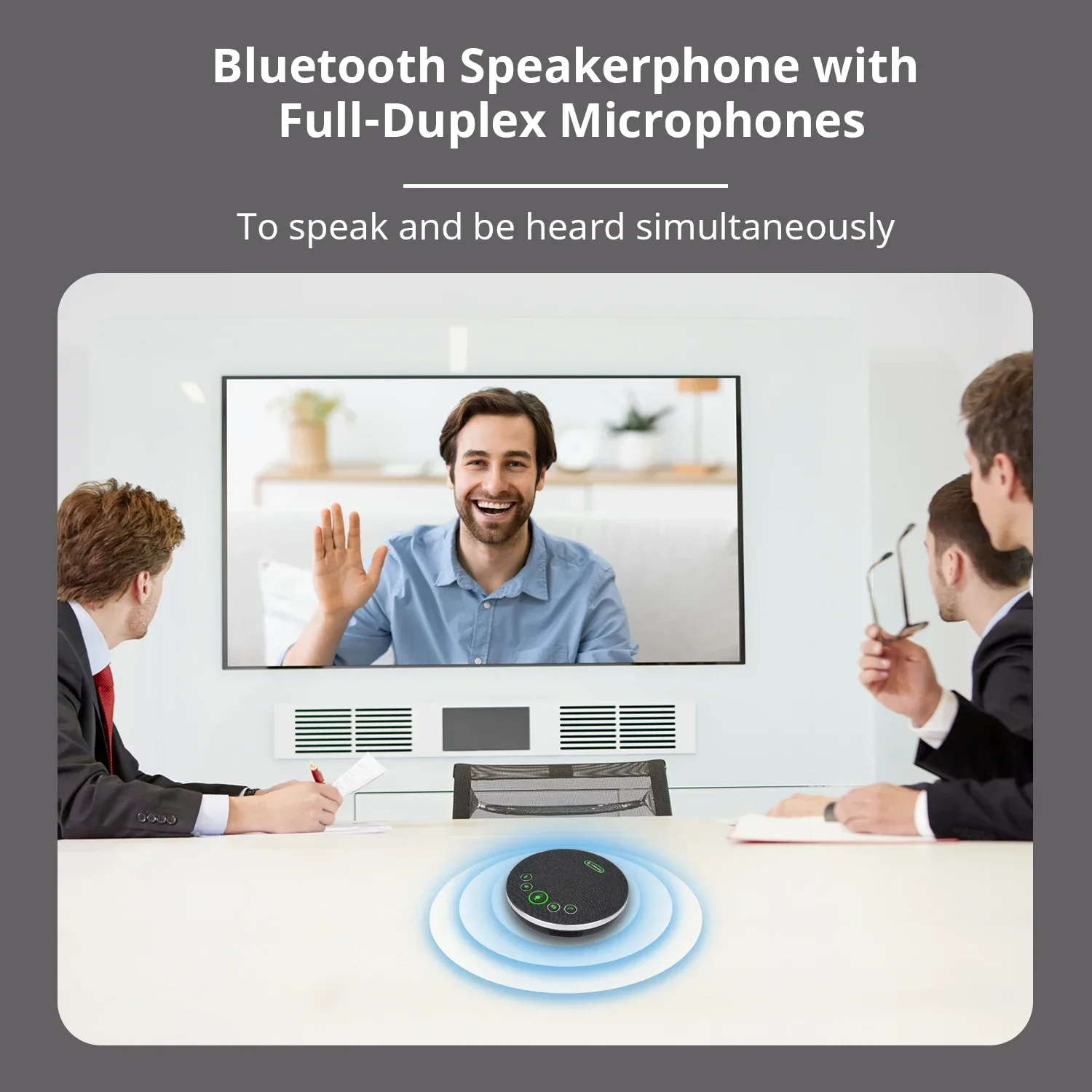 Wireless Blue-tooth Speakerphone DSP AGC Noise Reduction Echo Cancellation 5 Meters Voice Pickup Microphone Speakerphone