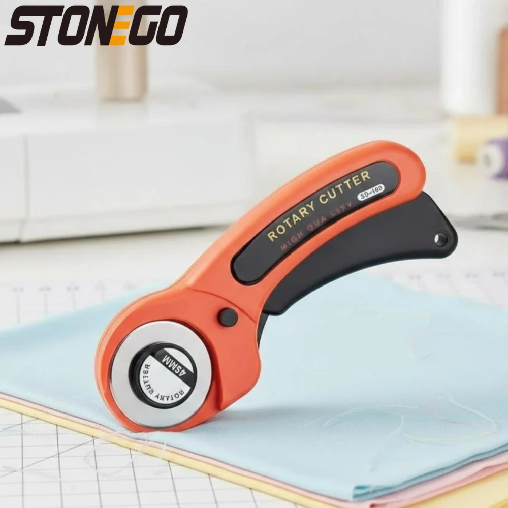 

Rotary Cutting Wheel Knife for Fabric Leather Manual Fabric Cutter Round Cutting Tool Quilting Crafting