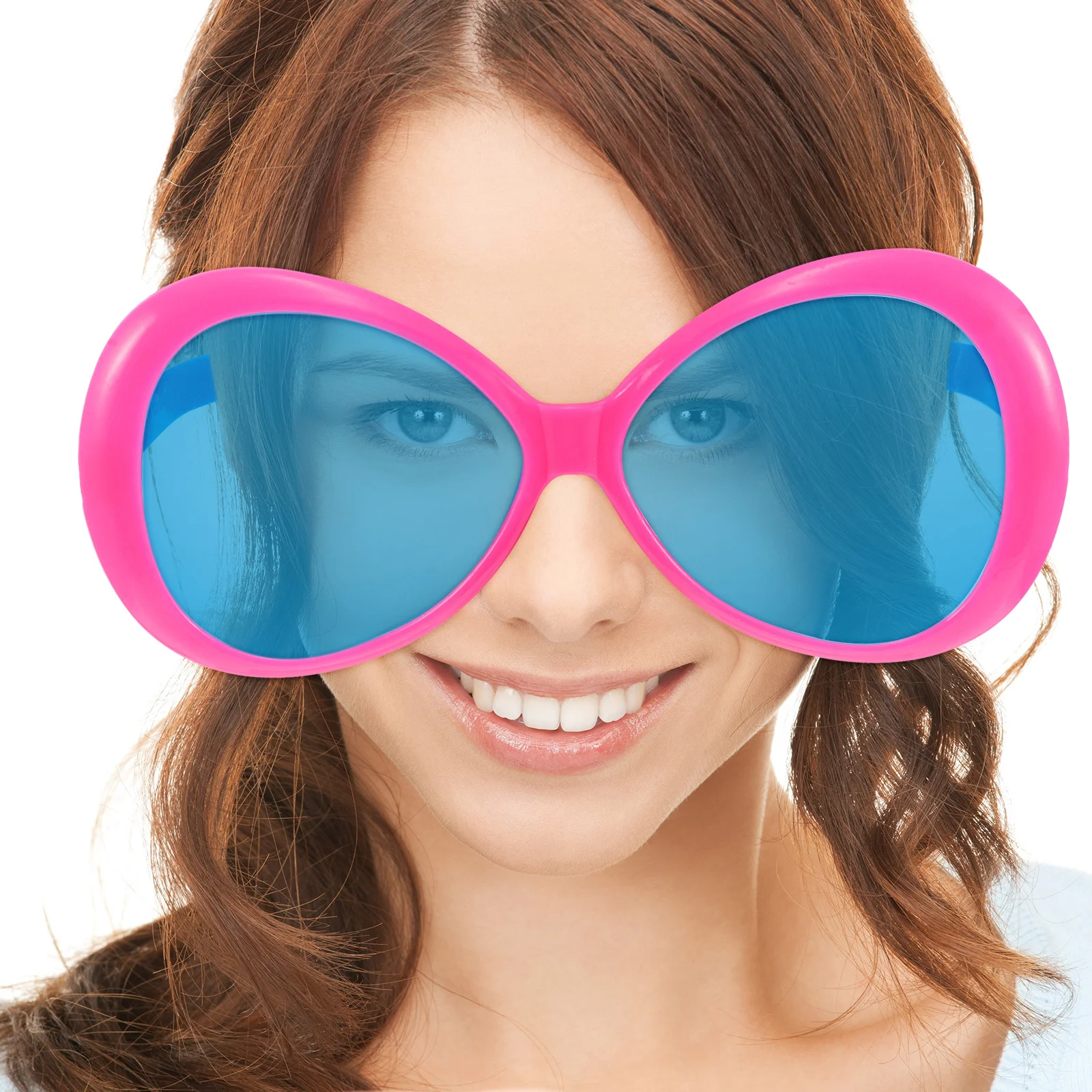 2 قطعة النظارات الشمسية هاواي المتضخم تصميم مبالغ فيه الجدة نظارات الحفلات متعة كابينة تصوير الدعائم الشاطئ بركة الصيف الحدث