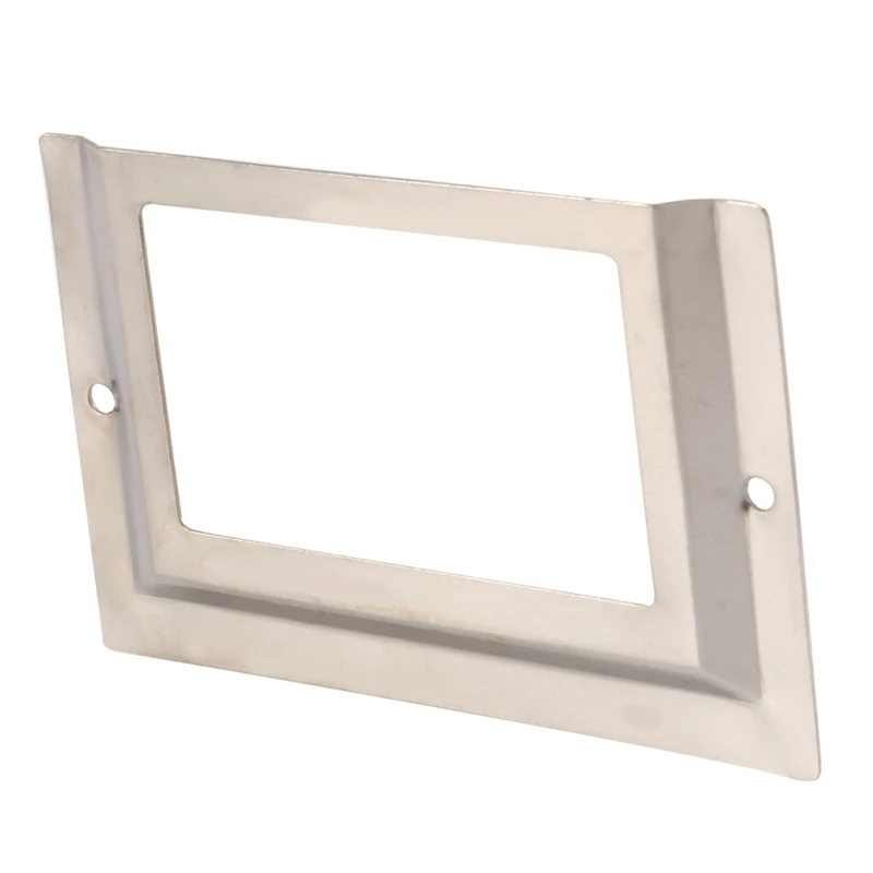 الفضة لهجة معدنية علامة تسمية حامل ، مكتب البريد مكتبة ملف درج ، 10 قطعة