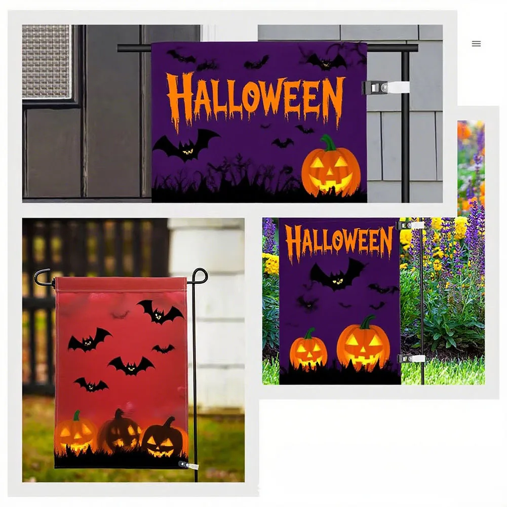 Garden Flag Holders 20 Pack Adjustable with Anti Wind Clips and Rubber Stoppers Designed to Keep Flags Secure in Wind