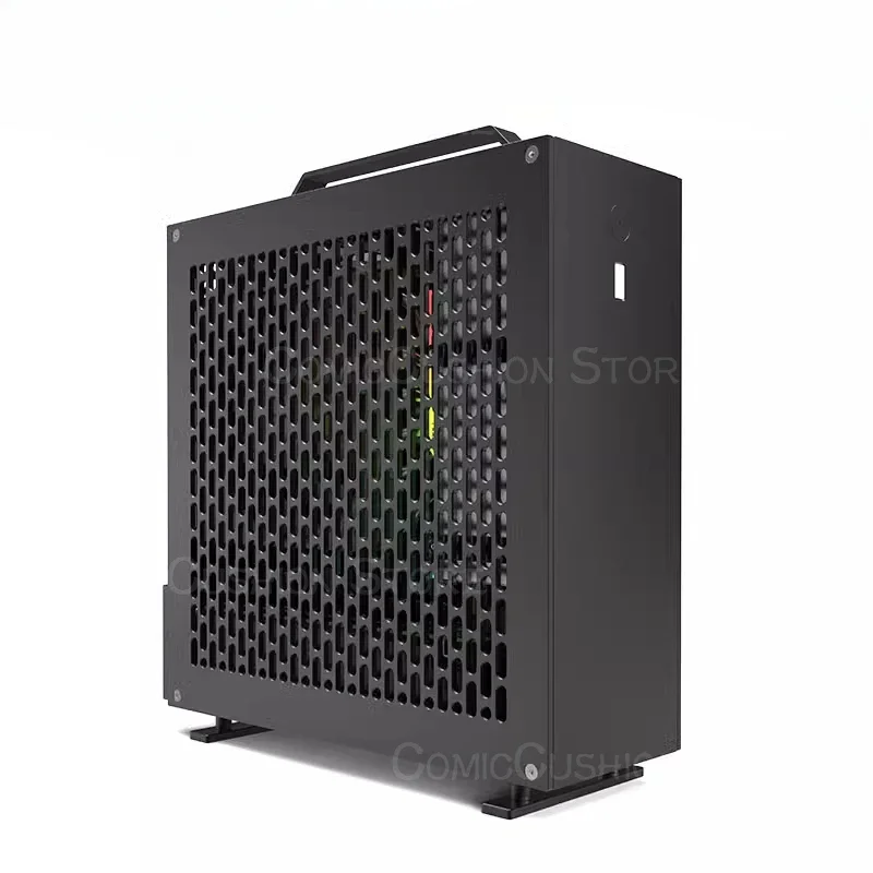 A24-V5 2.0 dual-slot single display 1u power supply itx chassis, double-sided chamfer