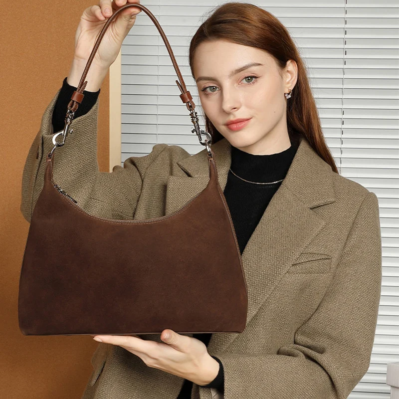 new-2025-women-crossbody-bag-retro-half-moon-genuine-leather-handbag-hobo-bag-casual-versatile-female-shoulder-bag