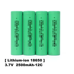 HAKADI – Batteries Lithium-ion 3.7V, 2500mah, 12C, rechargeables, à haut débit, pour bricolage, outils électriques, appareils électroménagers