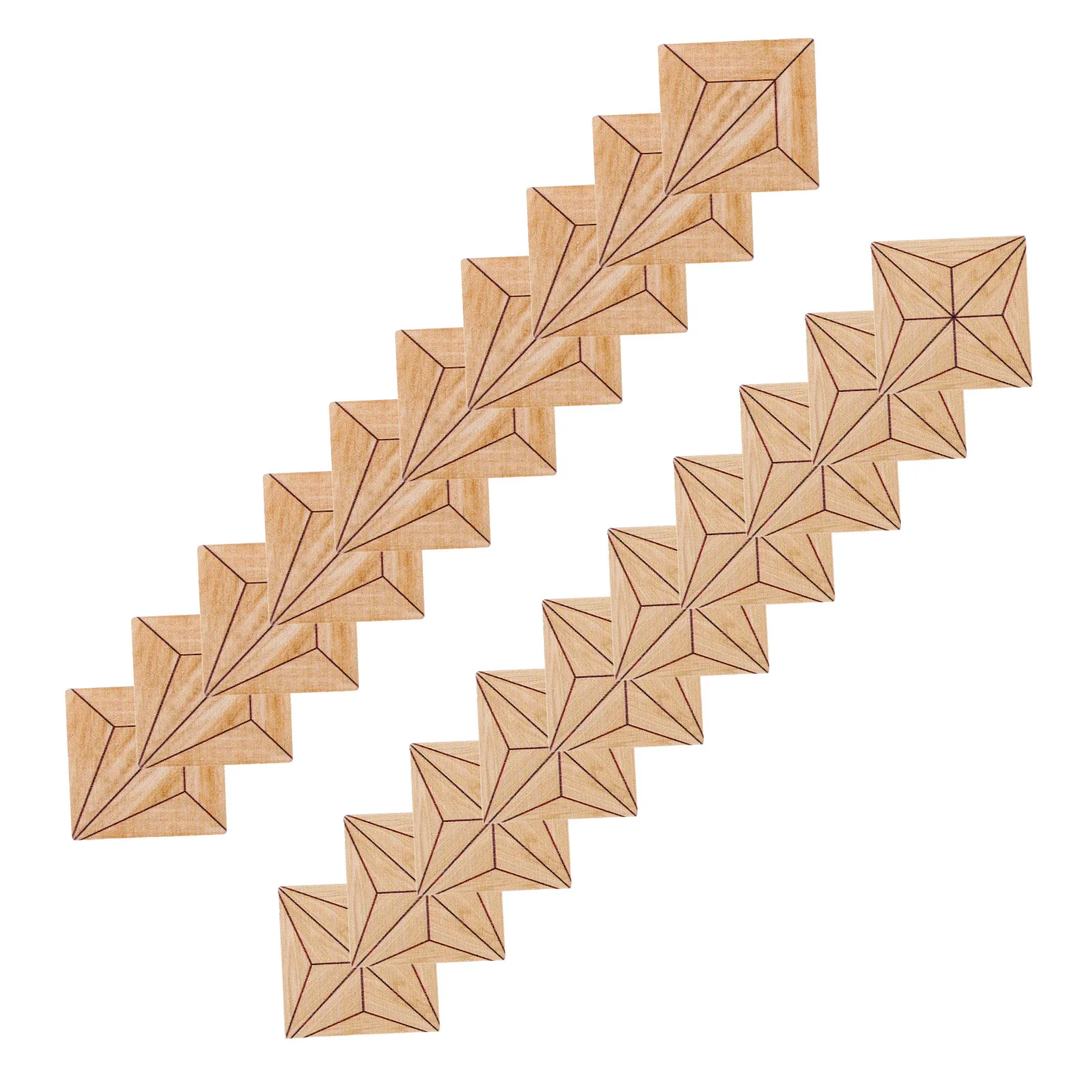 

20Pcs Miniature Dollhouse Flooring Retro Double-Sided Wood Tile Sheets Kitchen Living Bedroom Vintage Decoration