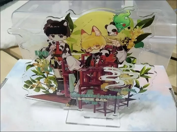 Mob Psycho 100 Kageyama Shigeo Reigen arataka colleagues double plug standing sign handaome desktop ornament small gift