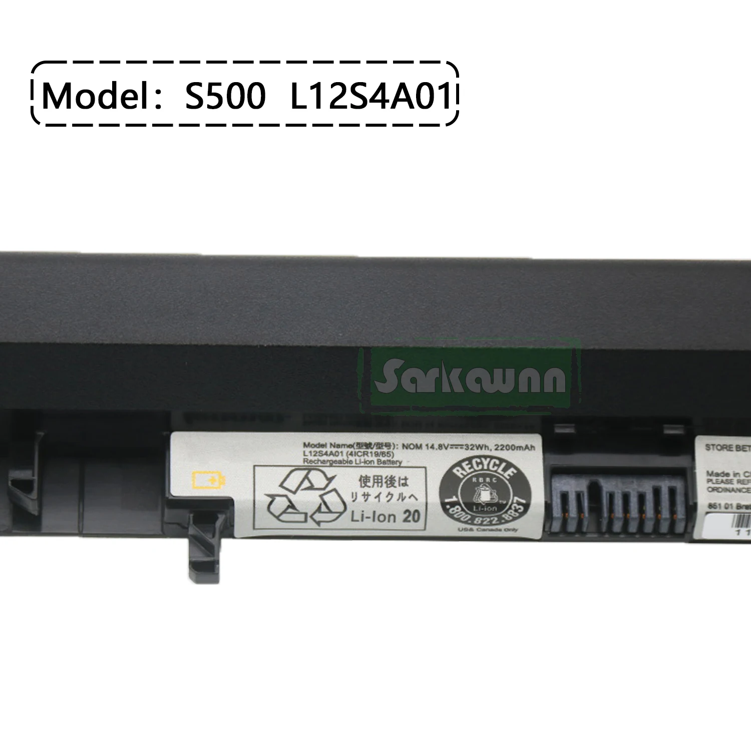 Imagem -04 - Sarkawnn S500 L12s4a01 Bateria do Portátil para Lenovo Ideapad Flex 14 14d 14m 15 15d 15m S500 15ap 14at 14apseries 15at Series