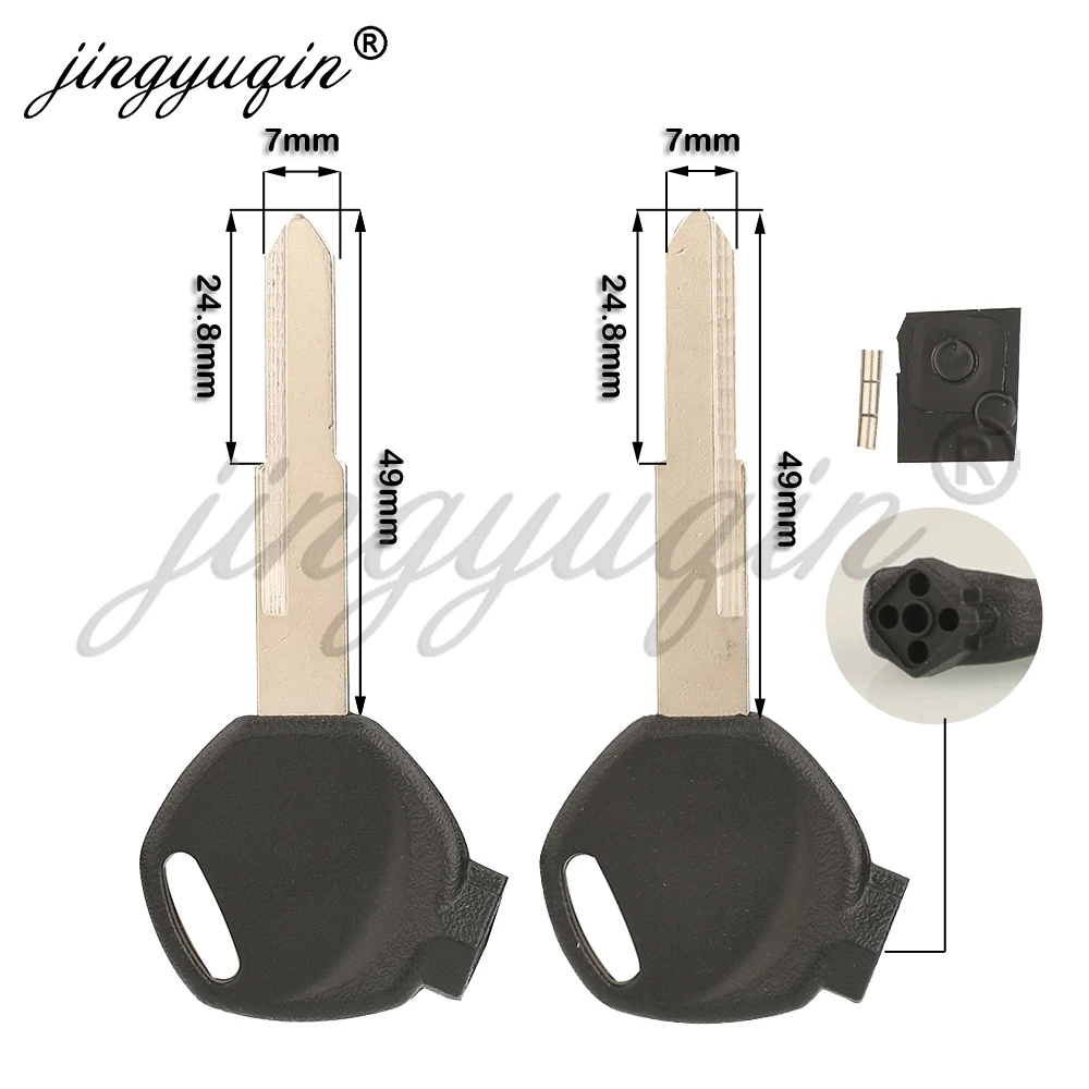 1/5/10 Stück für Honda CBR650 CB500 CBR1100 VTR1000 MN4 Motorrad Roller Diebstahlschutz-Chip Schlüsselgehäuse ohne Schlüsselchip HON42/HON70/HON77 – Detail 4