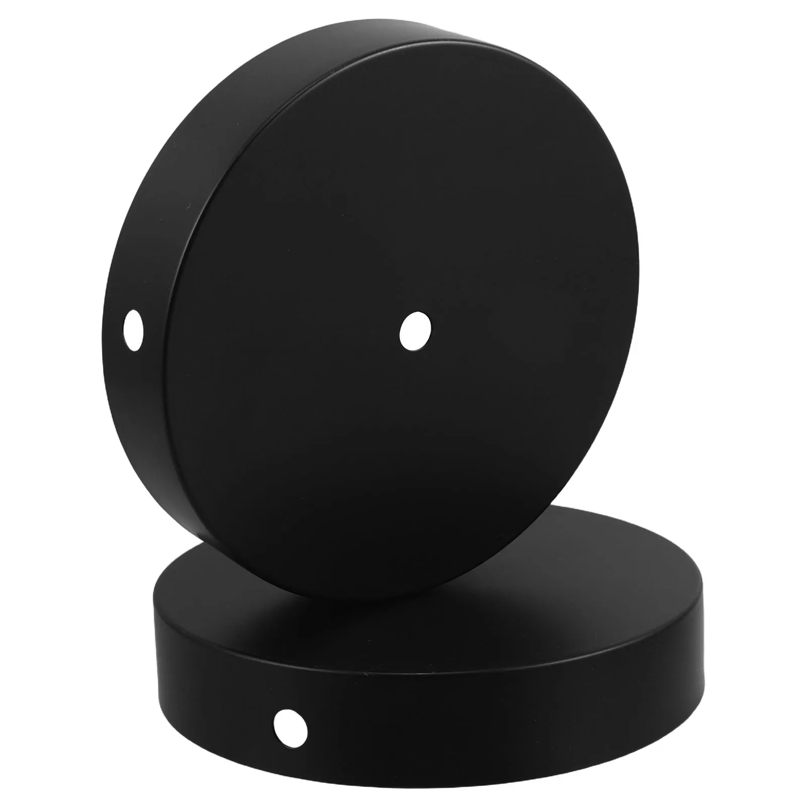 

2pcs Black Iron Lamp Base: Heavy Duty Non-Slip Stability Base For Table Floor Lamps Universal Replacement Stand With