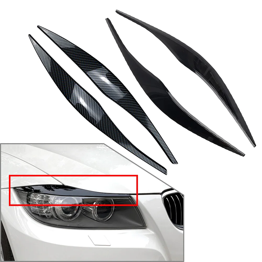

Car Headlight Eyelid Eyebrow Cover Decoration Trim Accessories For BMW E90 E91 3Series Sedan Wagon 2006 2007 2008 2009 2010 2011