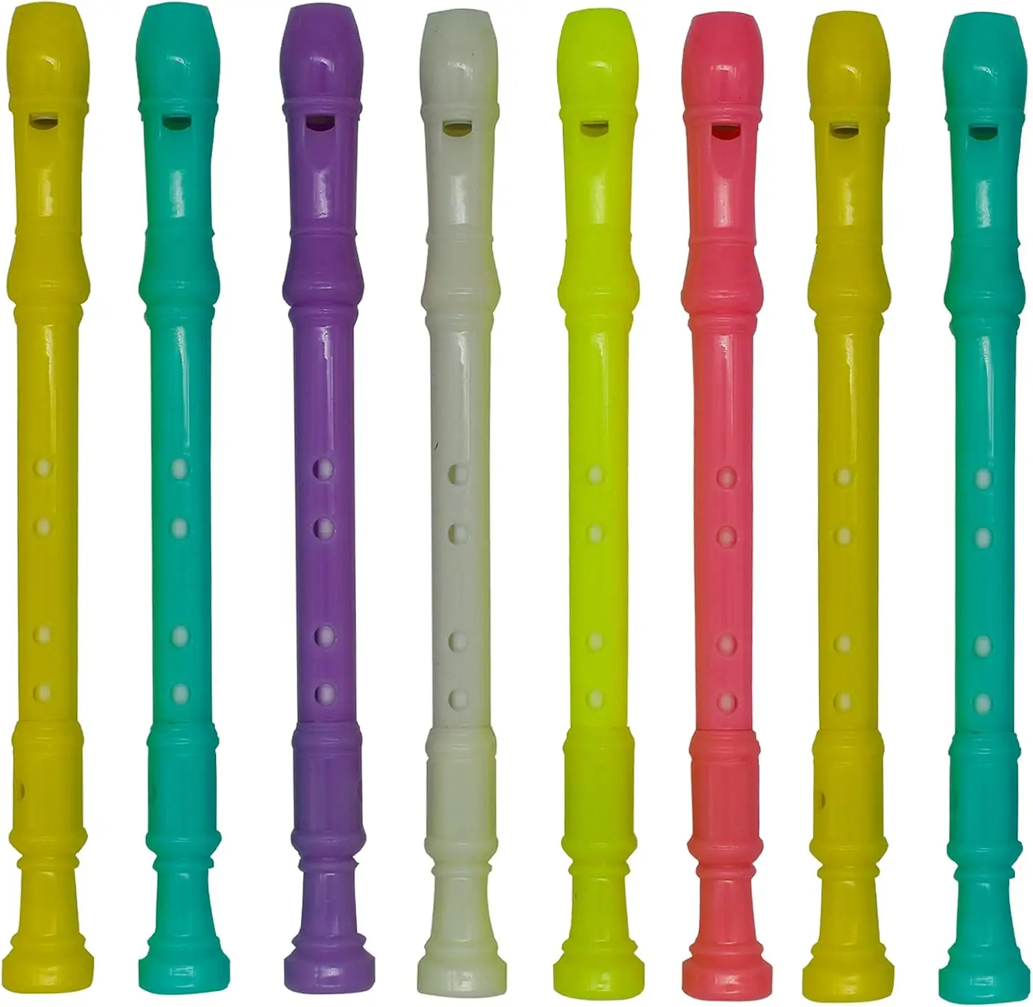 12 Pcs Novelty Flute Shape Rollerball Pen Cute Kawaii Music Pens Black Gel Ink for School Office Birthday Party