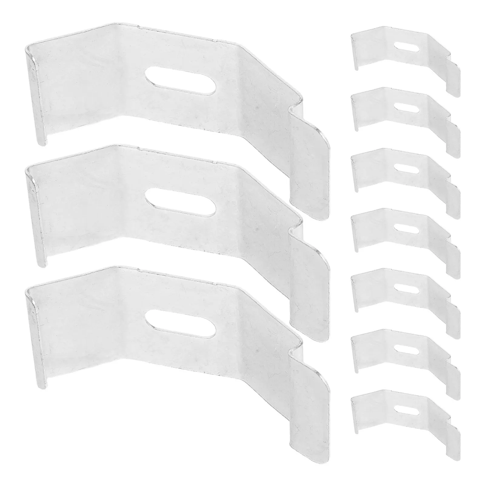 

10Pcs Window Blind Replacement Parts Stainless Steel Color Mounting Clips Quick Installation Universal Compatibility for Home