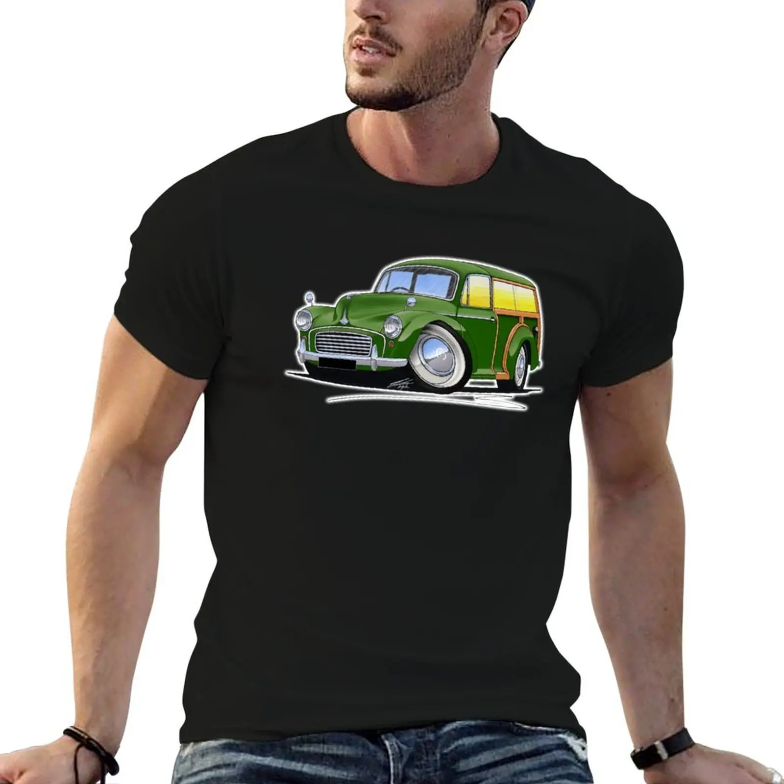 

Morris Minor Traveller Green T-Shirt t shirts for man slim fit graphic t shirts for man T-Shirt