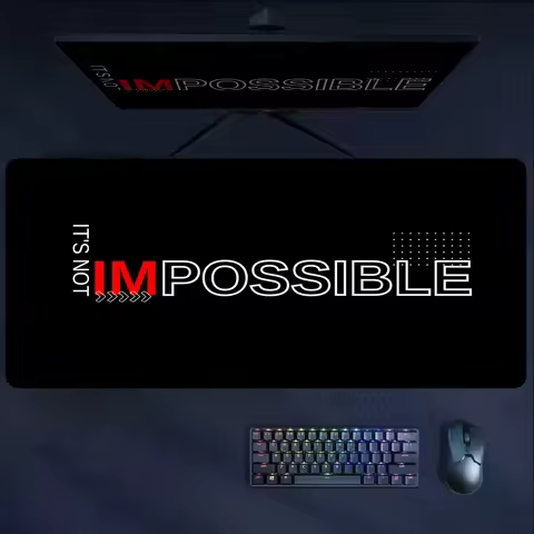 Large Gaming Mouse Pad Desk Mat With Stitched Edge Non-Slip XL Mousepad Rubber Base Desk Pad Inspirational Quotes Keyboard Pad