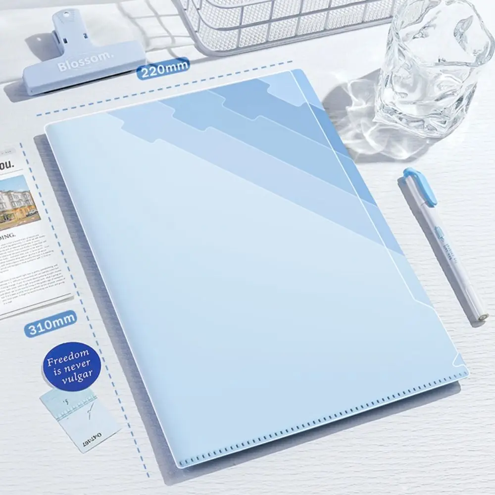Multifunctional 6-Layer A4 File Folder Gradient Color Thickened Data Storage Booklet Large Capacity Document Organizer Students