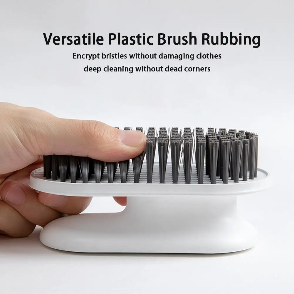 Scrubbing Brush Soft Bristle Laundry Clothes Shoes Scrub Brush Household Portable Plastic Handle Cleaning Brush