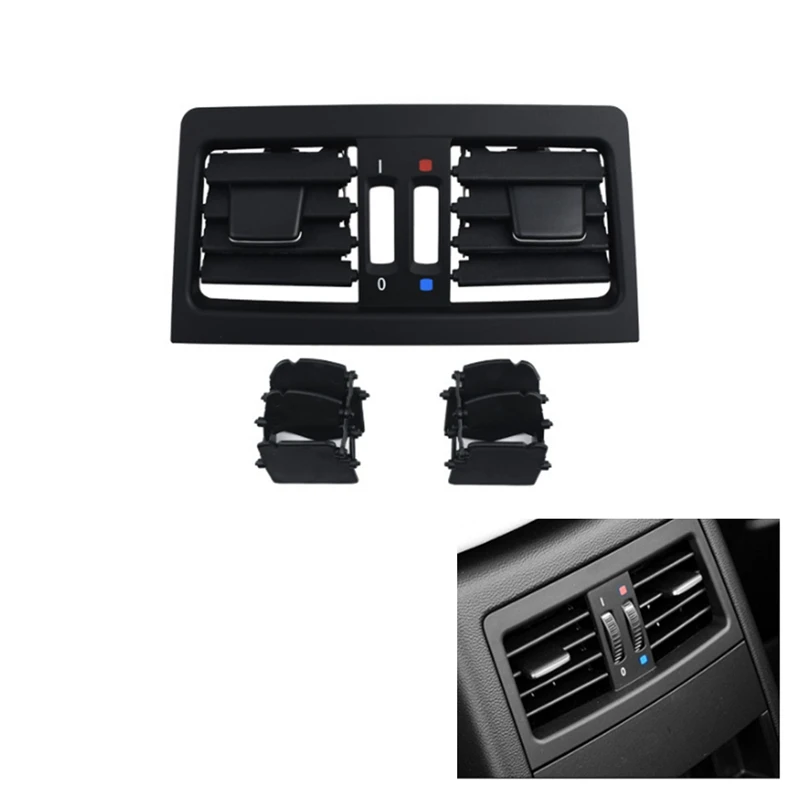 Car A/C Vent Outlet Rear Center Console Air Outlet Vent Grille Cover For BMW 3 Series E90 E91 2005-2012