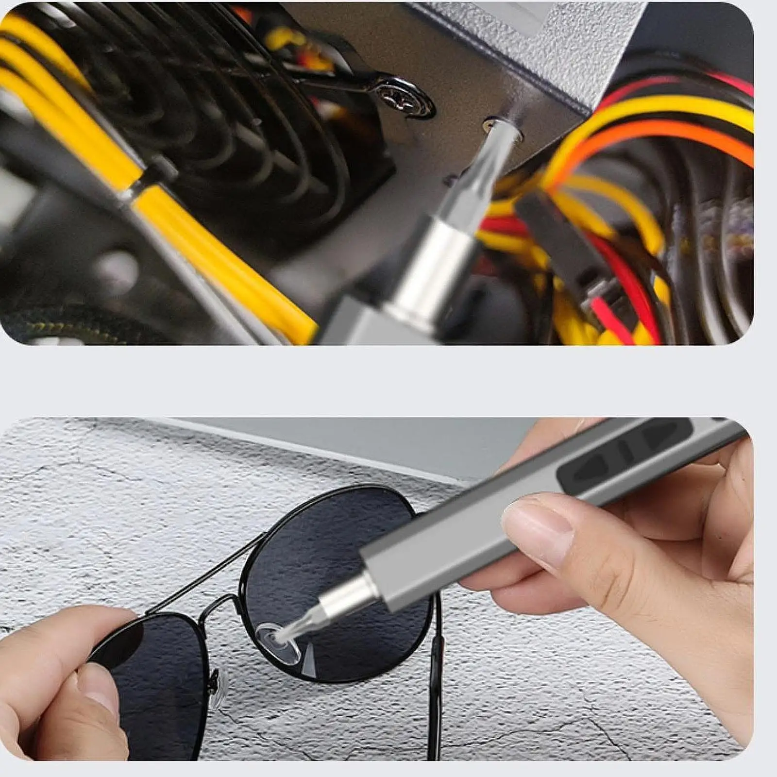 

Набор мини-электрических отверток 66 в 1, светодиодная подсветка для проектов «сделай сам»