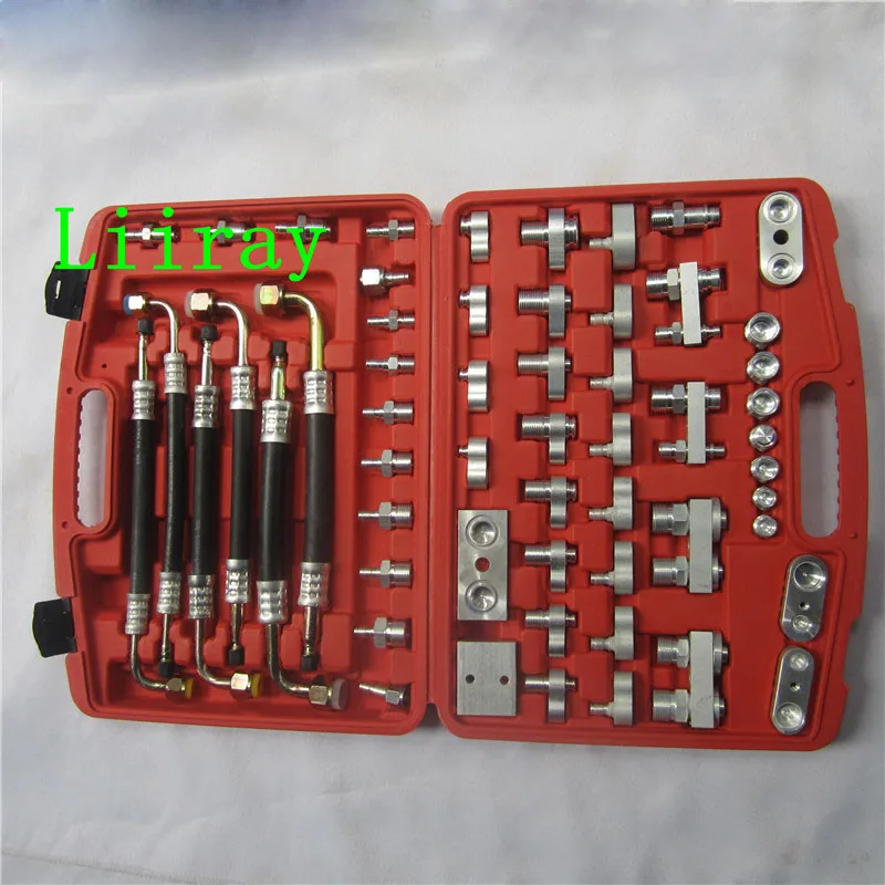 AUTO AC Leak detection fitting/adaptor manifold tools for Automotive Air Conditioning compressor/condenser/evaporator