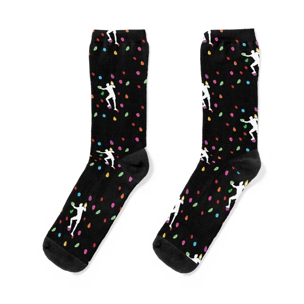 

Bouldering climbers - Colorful climbing wall - Boulderer Socks sport Men's anti slip football Women Socks Men's