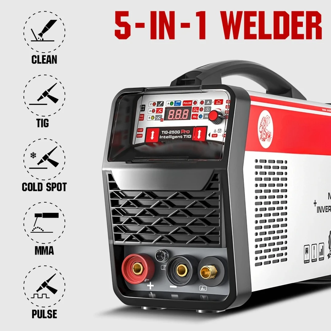 110/220V Free Shipping USA  Cold Welding Machine HOT/Cold/MMA/CLEAN/TIG Pulse 5 in 1 IGBT Inverter Multi-function TIG Wel
