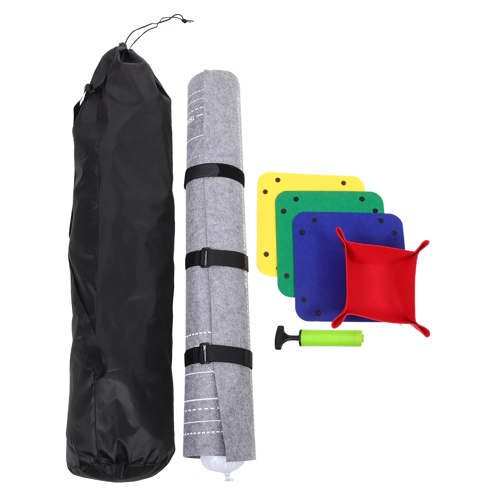 1 Juego de 2000 piezas de estera de almacenamiento de rompecabezas, rollo de manta de fieltro, estera más grande, Control de tubo inflable, manta de almacenamiento de rompecabezas de firmeza