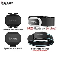 IGPSPORT CAD70 SPD70 Sensor de velocidad modo Dual soporte bicicleta Cadence HR50 HR70 Monitor de ritmo cardíaco para IGPSPORT Garmin ordenador, etc.