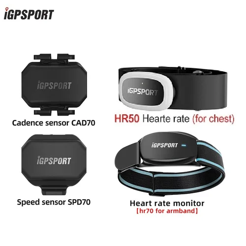 IGPSPORT CAD70 SPD70 Sensor de velocidad modo Dual soporte bicicleta Cadence HR50 HR70 Monitor de ritmo cardíaco para IGPSPORT Garmin ordenador, etc.