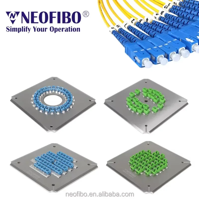 

2026 Hot NEOFIBO SC-PC-36 36 Port SC/PC Connector Polishing Jig Plate Holder Fiber Optic Foursquare Pressure Polishing Fixture