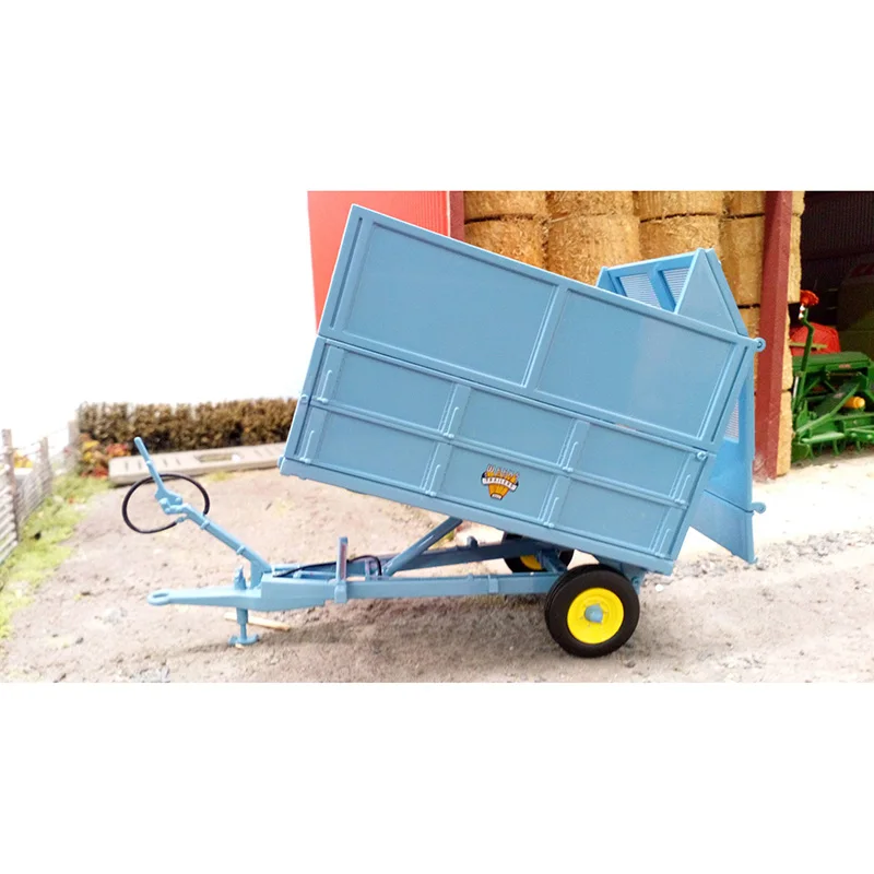 Diecast Alloy UH 1:32 Blue WEEKS 3.5 Ton Tipping Trailer Model Adult Classic  Collection Static Display Gift Souvenir