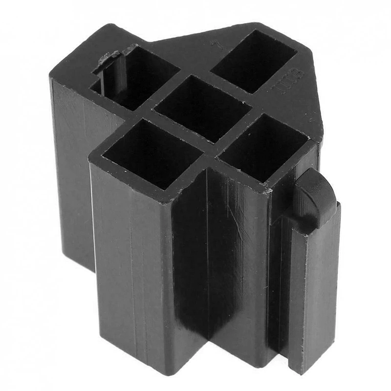 80A High Current Relay Socket Relay Wide Pin Relay Socket Auto Parts Five Hole Relay Socket