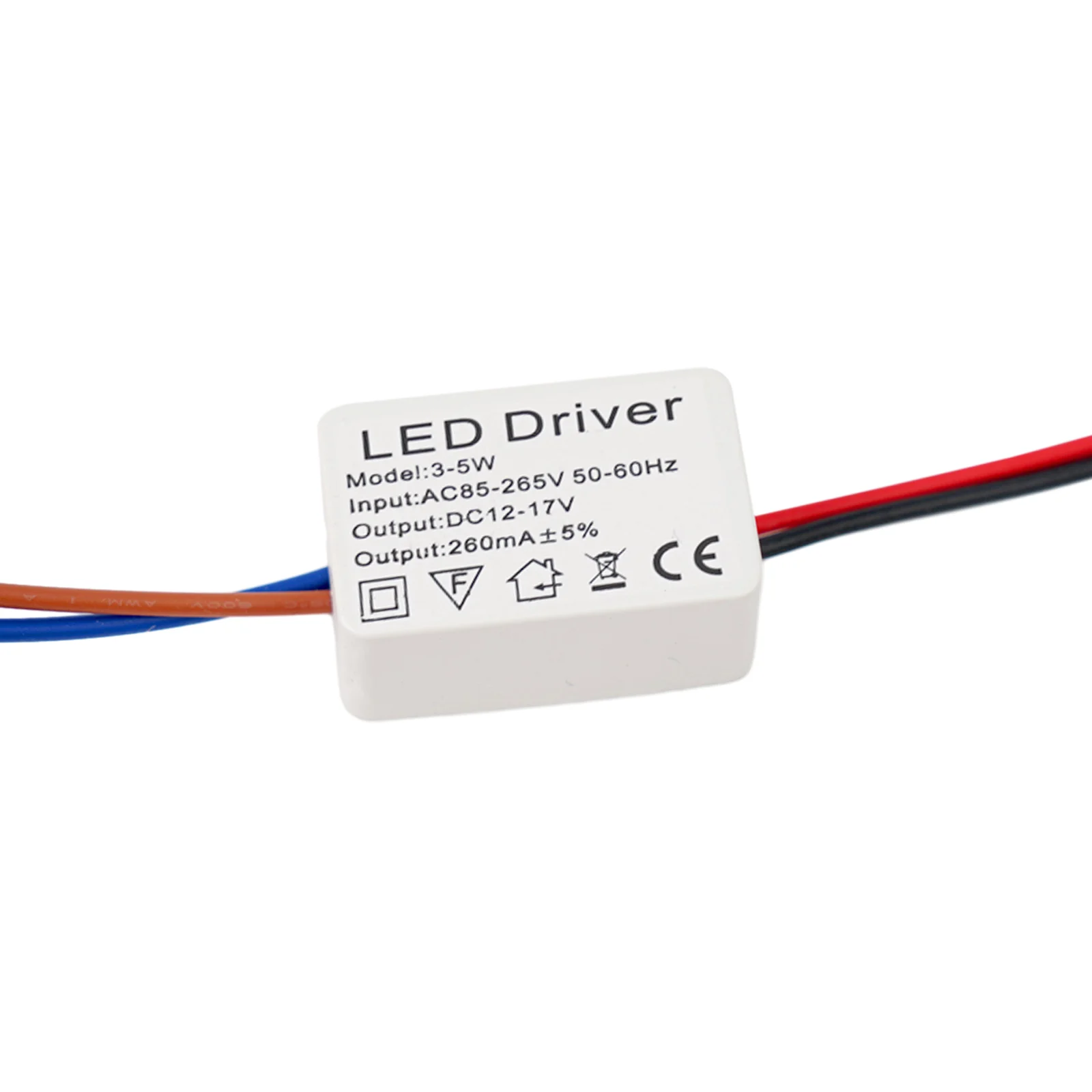 Quality LED Transformer Power Supply 260mA Suitable for 1 3W 3 5W 4 7W 8 12W 12 18W 18 24W LED Lights Stable Output