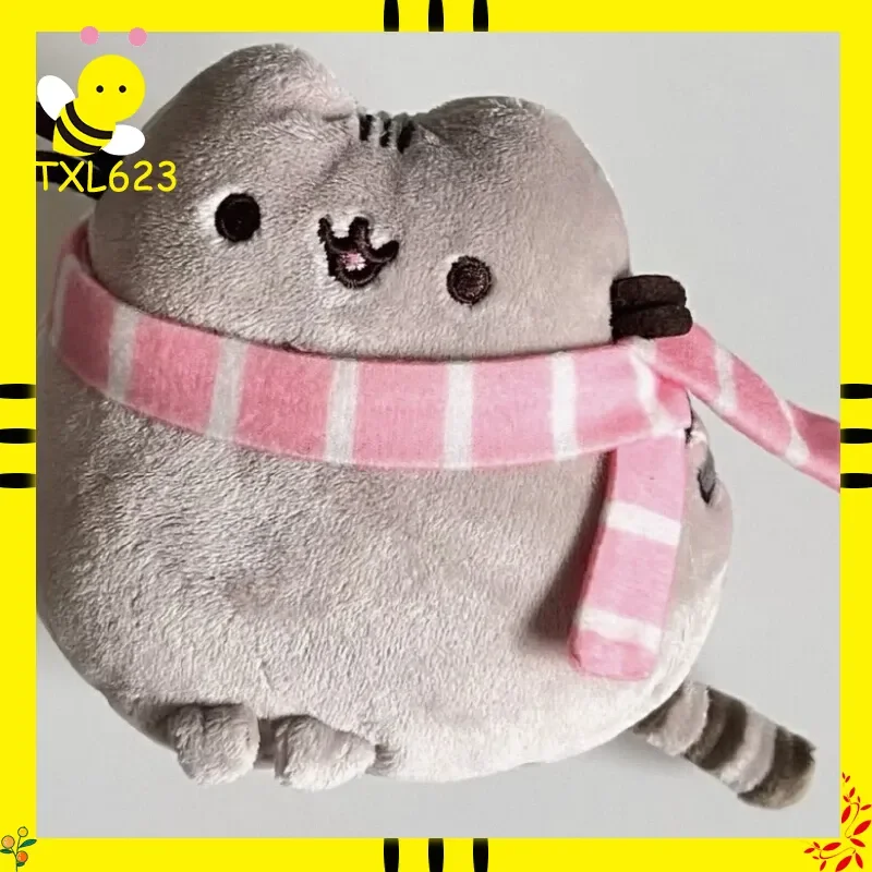 

Аниме Pusheen плюшевая игрушка 15 см короткий плюшевый шарф пончик кошка дизайн подушка в форме пончика идеальный праздничный подарок на день рождения для друзей