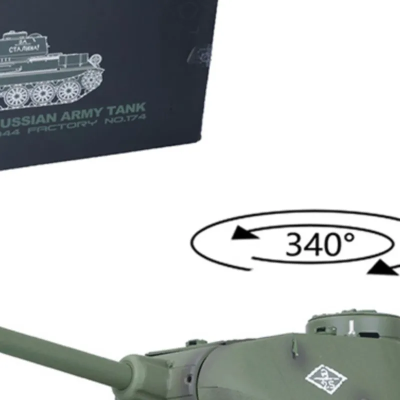 

US Stock 1/16 7.0 Soviet T34 85 RTR RC Tank 2.4G High Performance Henglong Model 3909 360° Turret Rotation Ideal Military Toy