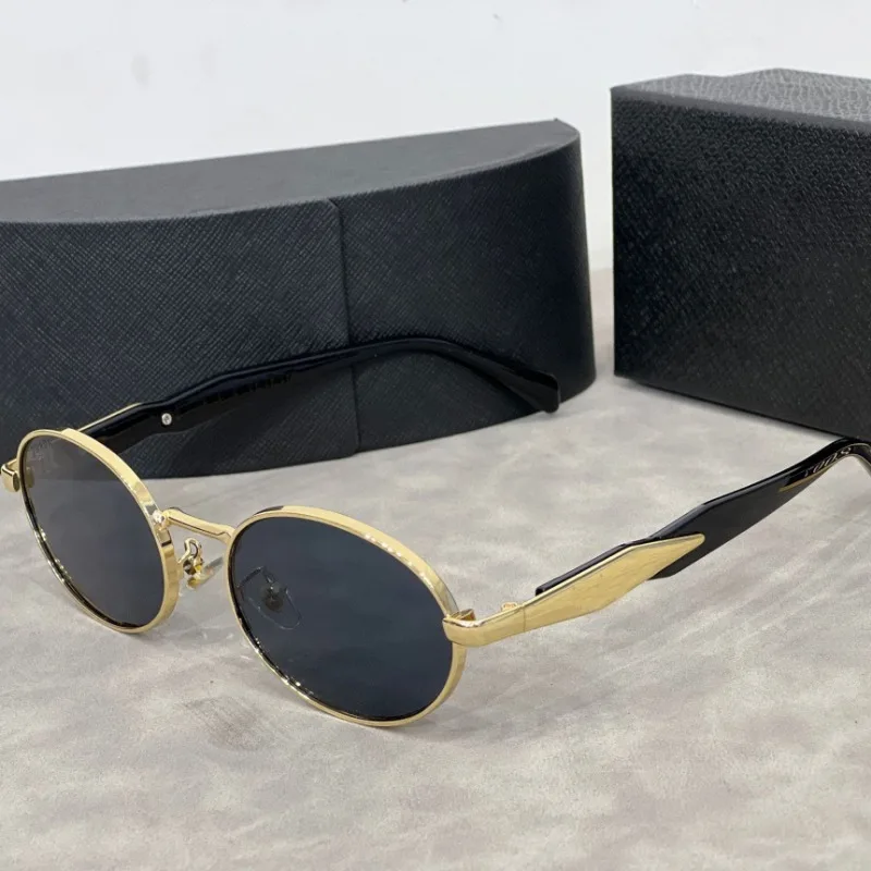 Retro Fashion Metal Round Frame Sunglasses Unisex Street Snap Slimming Large Face Women's Men's Popular Sun Glasses image 2