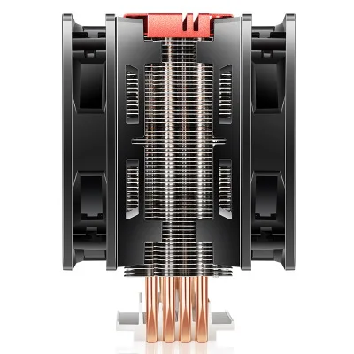 CoolerMaster Blizzard T400ACPU ventilateur quatre tubes de cuivre radiateur refroidi par Air bureau T400A Version lumière rouge [Support Amd/AM4/5800X]