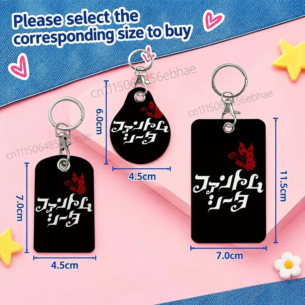 FOR Phantom Siita Sweet Pea Keychain Card Holder Leather Keeps ID Cash Keys Cards Ready for Work School Travel Daily Errands