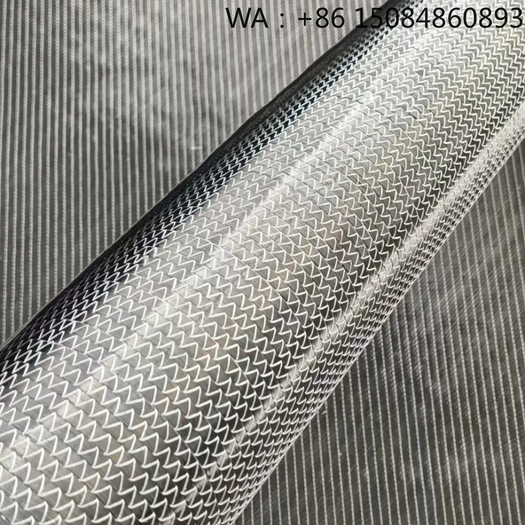 Tela de fibra de carbono y aramida hexagonal compuesta, material tejido con patrón único para decoración artesanal e industrial.