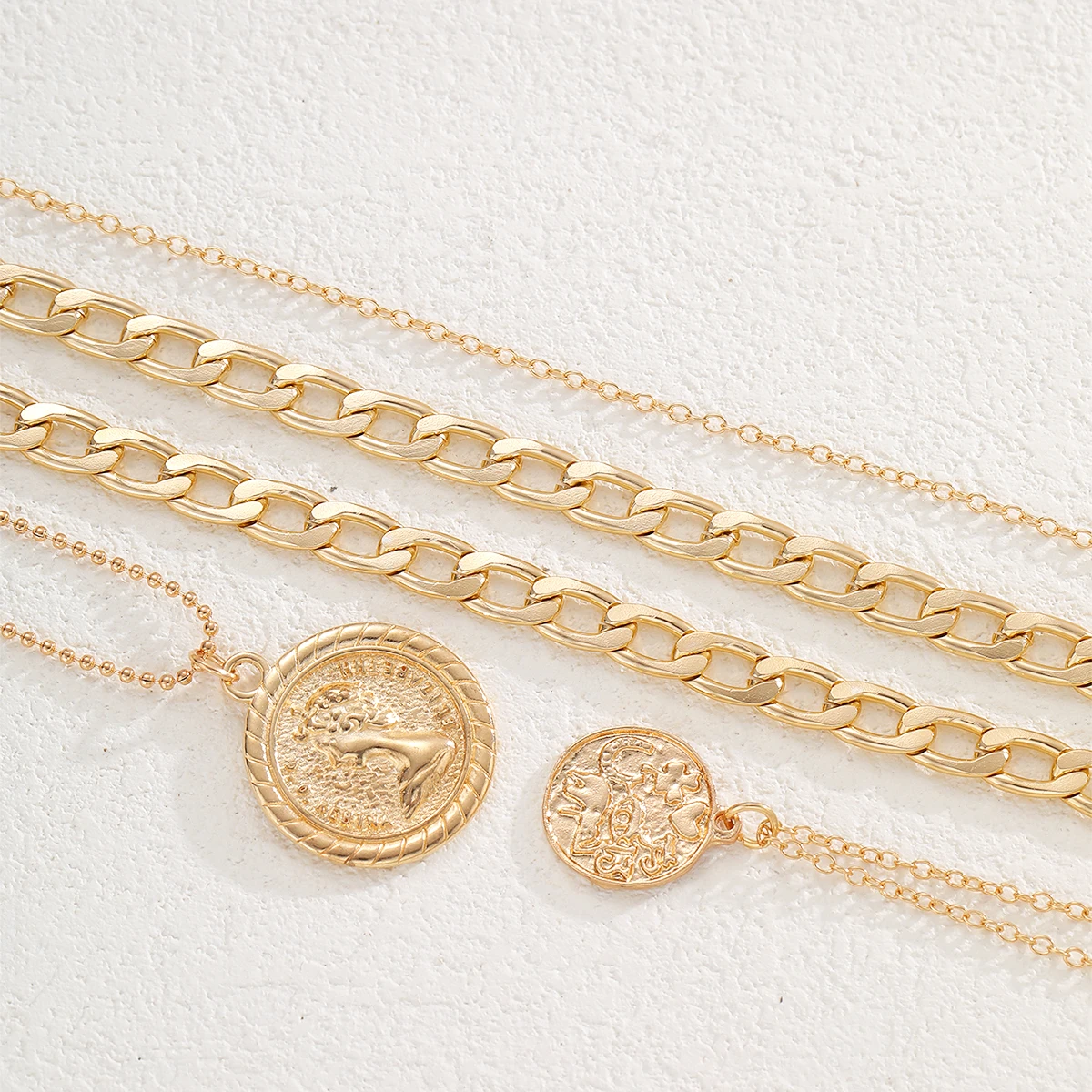5 Pcs Vintage Punk Coin Pendan - огляд і ціна Vintage Collectible Coins