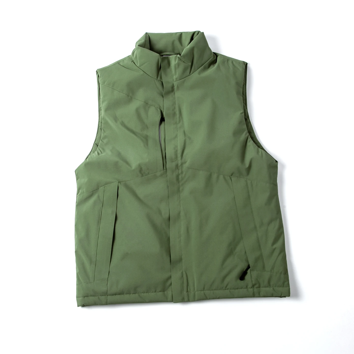 

American Outdoor Windproof Warm Vest with Composite Fleece Softshell Workwear Stand Collar Sleeveless Jacket for Men