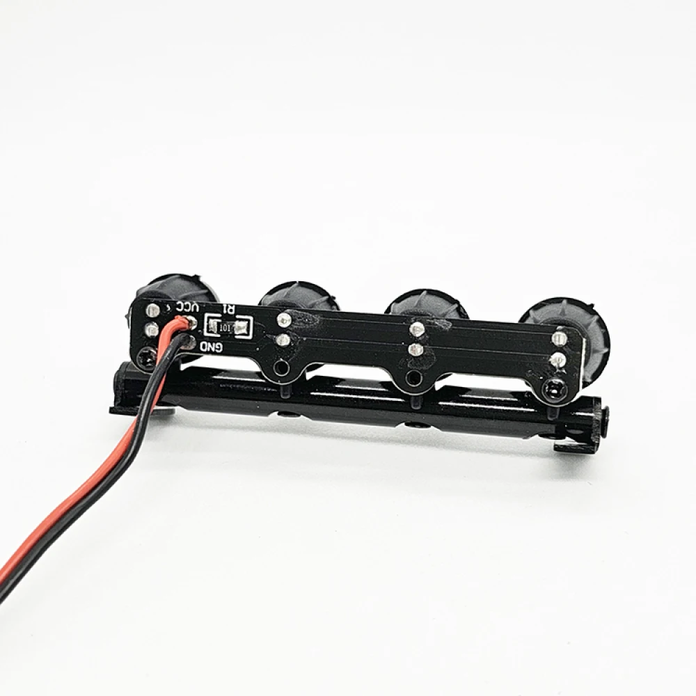 TRX4 디펜더 시뮬레이션용 RC 자동차 루프 라이트 원형/사각형 조명 원격 제어 자동차 개조 부품 장난감 액세서리