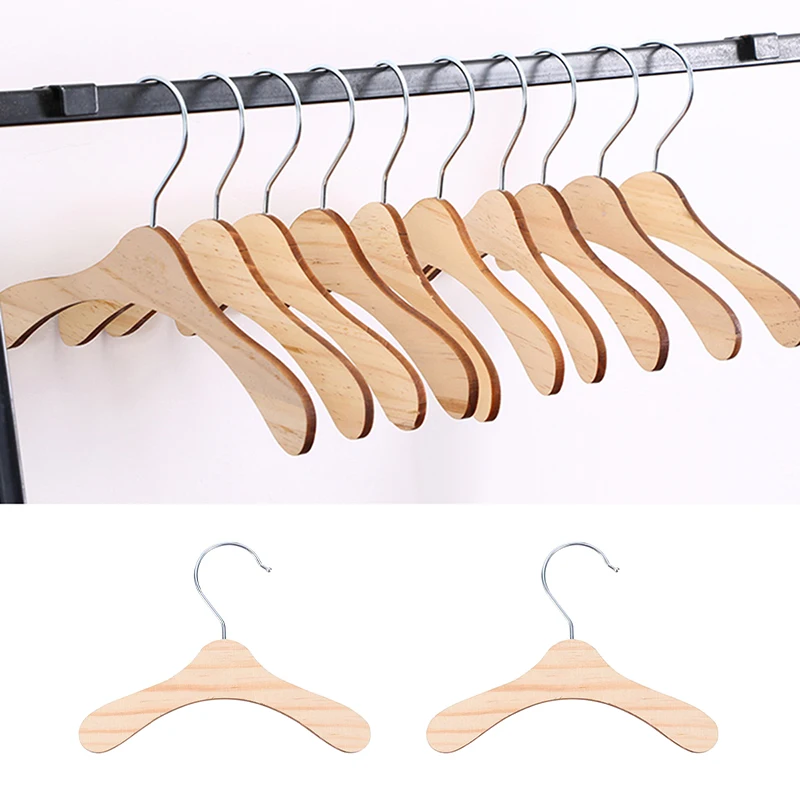 Pet Hanger Wooden Dog Cat Fashionable Cute Dog Wear Clothes  Pet Apparel Hangers Mini Dog Coat Trouser Hangers