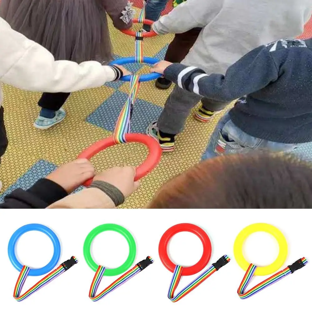 Portable Anti-lost Walking Rope Colorful Extendable Kid Belt Rings Transition Children Traction Rope Children Teachers