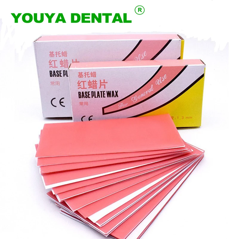 1 Box 15/18 Sheets Dental Base Plate Red Wax Dentistry Lab Material Dentist Auxiliary Wax Sheets 1.3mm 1.5mm 2.0mm Thickness