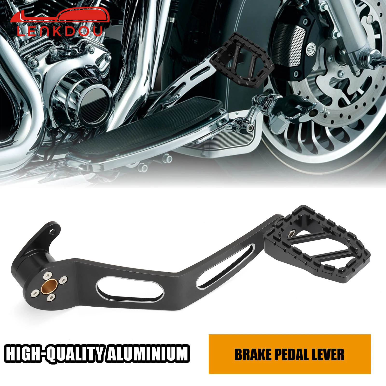 

Алюминиевый мотоциклетный черно-белый рычаг тормоза Riot Soft-tail Breakout для Harley Softail Breakout FXSB 2012-2017