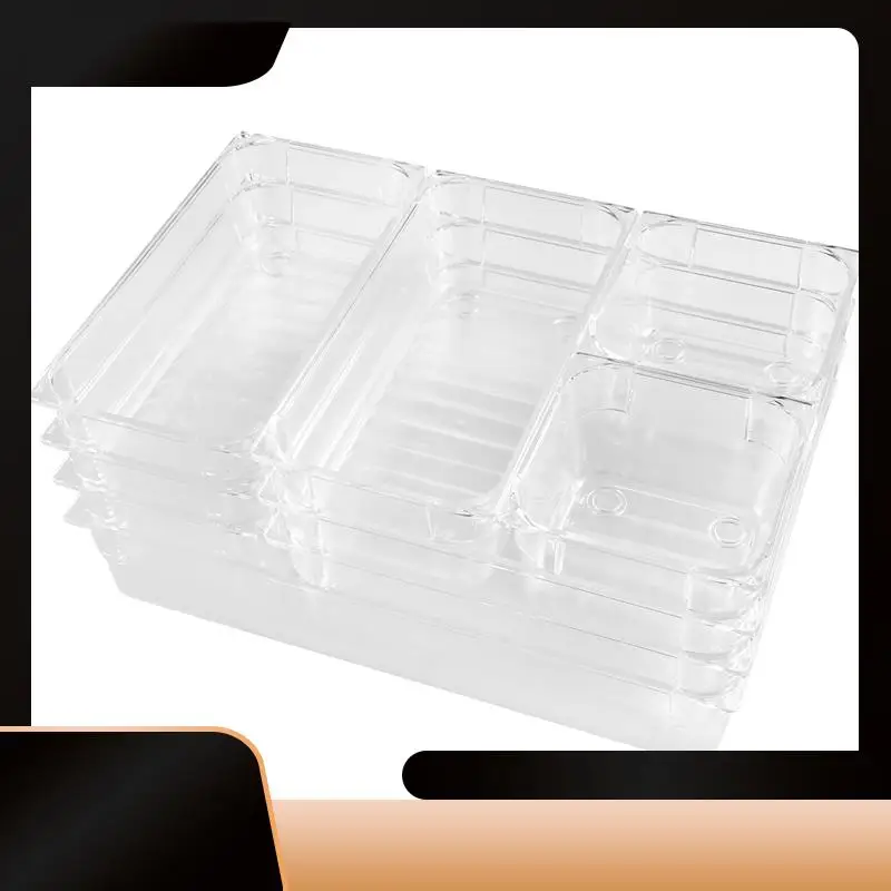 

9 Pcs Clear Drawer Organizer Trays Assorted 4-Size Drawer Dividers, Versatile Storage Boxes Makeup Organiser Set-N38R