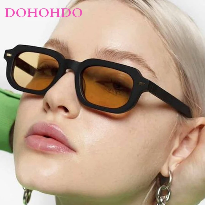 

Fashion Luxury Designer Women Sunglass Classic Rice Nail Small Square Frame Sun Glasses Men Outdoor Fishing Driving Shades UV400