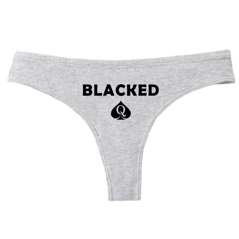 BLACKED Spades Funny G-string New Women's Cotton Thong Breathable Comfortable Female Underwear Girls Hot Panties Sexy Lingerie - view 6