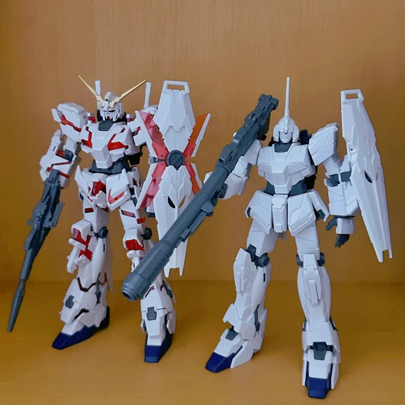 Eenhoorn HG 1/144 Vernietigingsmodus en Eenhoornmodus Mech Assemblagemodel Kit Actiefiguren Kinderen Speelgoed Decoratie Cadeau Collectible