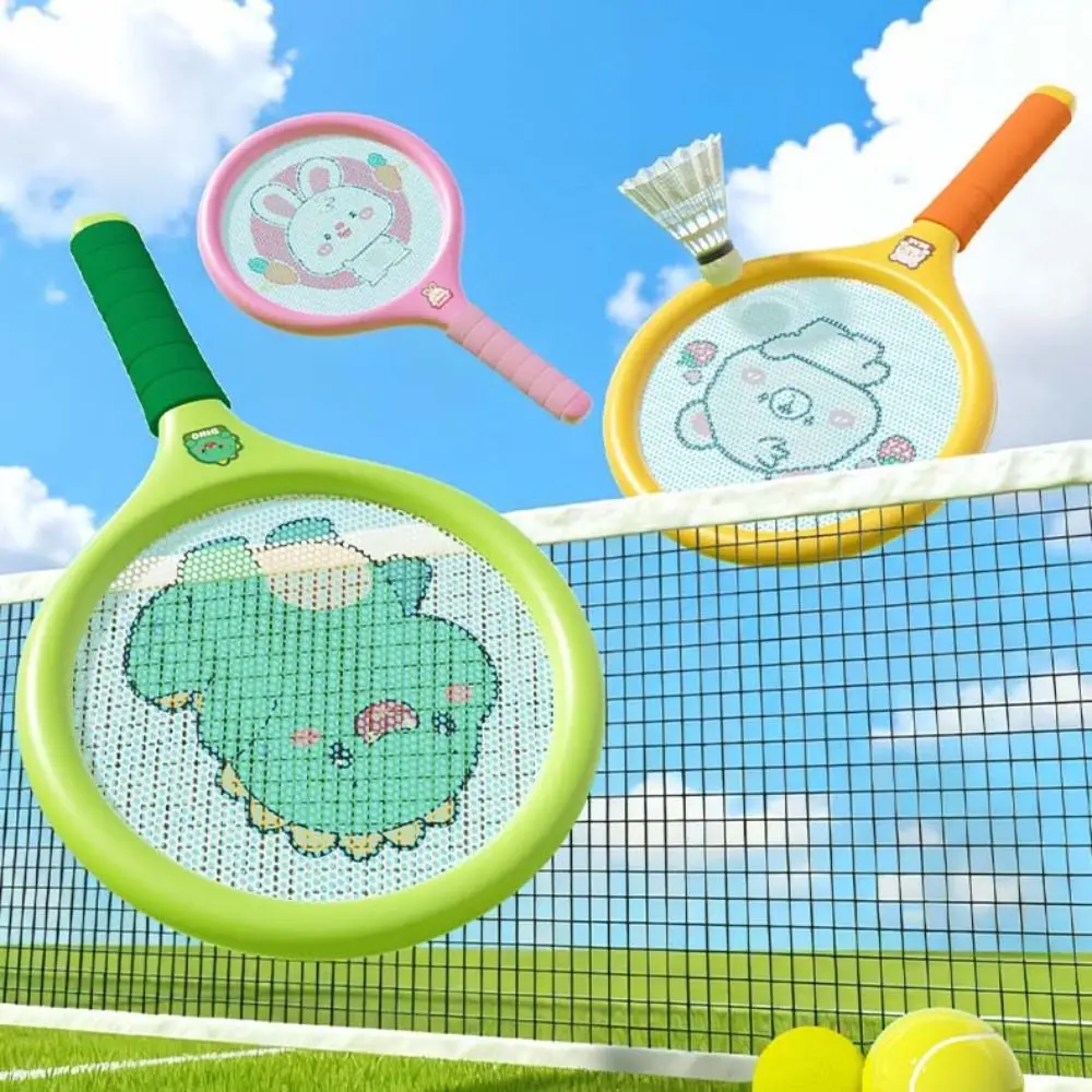

Comfortable Handle Badminton Tennis Set Anti-slip Portable Plastic Rackets with Ball Easy To Grip Shuttlecocks